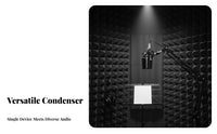 Condenser Audio Device Low Noise Audio Device Crystal Clear Sound Audio Equipment for Streamers, Audio Narration Artists, Live Broadcasting