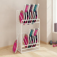 Metal Pickleball Paddle Rack Floor-Standing Pickleball Paddle Holder Sturdy Sports Gear Organizer Organized for Players
