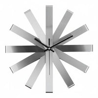 Stainless Steel Wall Clock Luxury Style Modern Wall Clock Decorative Home Decor for Living Room, Bedroom, Office