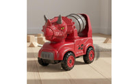 4 Pieces No Batteries Required Dinosaur Engineering Vehicle Toys Movable Parts Dinosaur Construction Vehicle Rounded Rounded Edges Friction Powered Construction Cars Sturdy for Children, Preschoolers, Toddlers, Outdoor Play, Sandbox