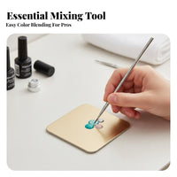 Japanese design Square Polish blending Plate Reusable Nail Polish blending Plate Portable Manicure Accessory Multi-Purpose for Home, Travel, Photoshoot