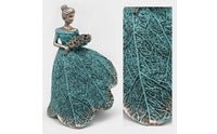 Flower Fairy Girl Figurine with Bouquet Textured Flower Fairy Girl Figurine Elegant Ornament for Tabletop, Shelf, Garden