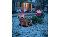Lighted Inflatable with Reindeer