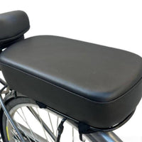 Adjustable Straps Electric Bike Rear Seat Cushion Comfortable Thick Padded Bike Back Seat High Load Capacity for Passengers, Children