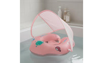 Thickened Material Baby Swim Buoy with Canopy Lightweight Inflatable Underarm Swimming Float Phthalate-Free Safe for Infants, Toddlers