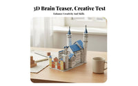 Educational Airplane 3D Brain-Teaser Interlocking Pieces DIY Aircraft Model Easy To Assemble for Children, Desk Decoration, Hobby Room