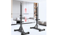 Freestanding Split Squat Rack Stable Squat Rack with Safety Supports Safe Non-Slip for Home Gym Builders