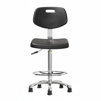 Light Luxury aesthetic Upholstered High Stool with supportrest Modern Design Bar Chair Built-in Footrest Seating Furniture Sturdy Base for Homeowners, Cafe Owners, Adults, Kitchen Island, Reception Area, Restaurant, Dining Room