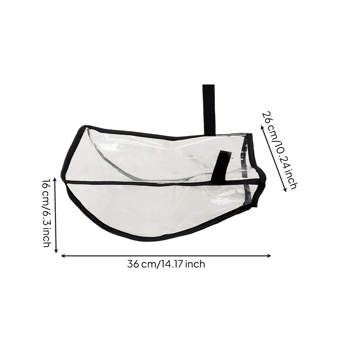 Clear Plastic Waterproof Wheelchair Controller Cover Windproof Hand Operation Wheelchair Controller Rain Cover for Rainy Weather