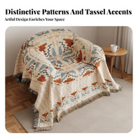 Multi-Purpose Decorative Chair Blanket Soft and Comfortable Patterned Armchair Slipcover Stylish Patterns for Bedroom, Study, Outdoor Picnic