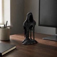 Festive Gift Melting Grim Reaper Statue Collectible Melting Grim Reaper Figurine Dark Humor Medieval Death Figurine Miniature for Desk, Office, Study