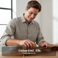 Precision Filing Guitar Fret File Long-Lasting Fret End Beveling File Comfortable Grip for Luthiers, Guitarists, Luthier Shop, Music Studio