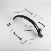 2 Pieces Cycle Mudguard Set Glossy Folding Bike Mudguard Universal Bike Fenders Set for Commuters