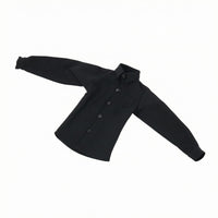 Long Sleeve 1/6 Scale Shirt Button-Front Male Doll Shirt Collared Tailored Design