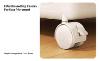 foldable Wheeled Box Large Capacity Storage Container hinged lid for Closet