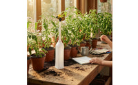 Handheld Vibrating Pollinator Long Stem Electric Plant Pollinator Pollination Brush White for Greenhouse, Indoor Crops