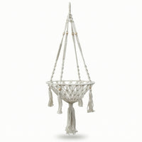 Cat Lounger with Macrame Basket Handmade Cat Lounger Furniture Boho Cozy for Cats, Apartments, Window