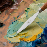 High Elastic Stainless Steel Palette Knife for Oil, Ink, Paint, and Solder Paste Mixing
