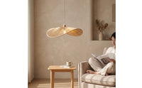 Paper Rope Lampshade Rustic Pendant Lamp Shade Boho Hanging Light Shade for Cafe, Restaurant