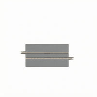 Metal Rails Wide Tram Track Section Joiners Straight Tram Track Grey