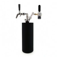 Double Ball-Lock Beer Dispensing Kit with Regulator Adjustable Rate-Adjustment Mini Keg Dispenser Backflow-Preventing