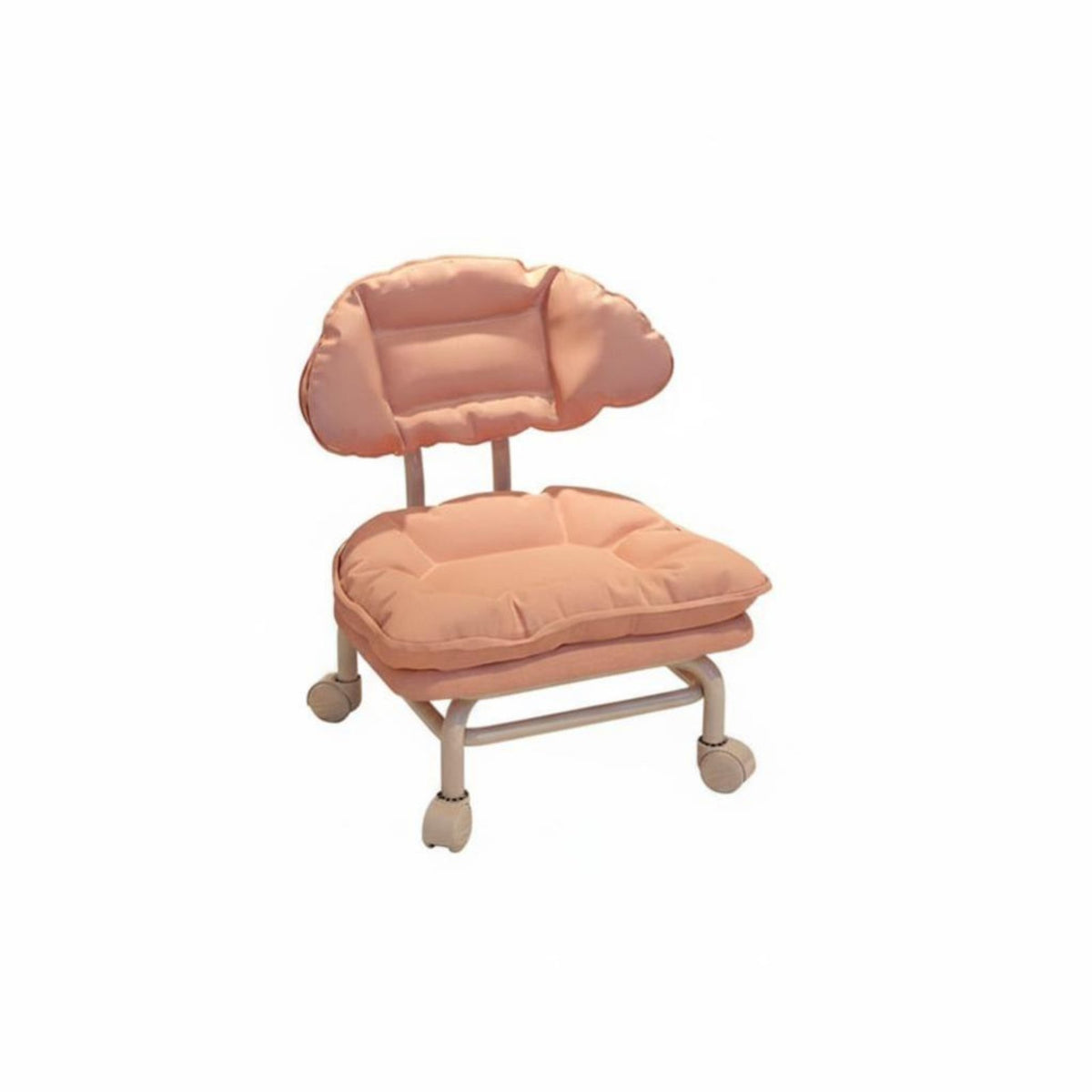 360-Degree rotating casters fluffyShaped Caster Stool Comfortable pad Padded rolling Seat adaptable Low Chair Ergonomic Design for Homemakers, Cleaners, Entryway, Living Room, Office, Housework