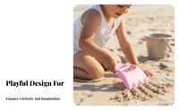 Kids Rake and Shovel Set Colorful Beach Toy Set Kids Sand Shovel Lightweight Sand Digging Tool Sturdy Construction