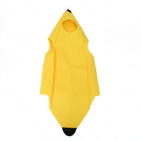 Bright Yellow Banana Costume Funny Banana Tunic Pull-on Fruit Costume Sleeveless for Halloween