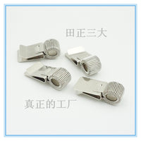 Portable Spring Pen Holder Clip for Notebooks - Retractable Metal Business Pen Clip