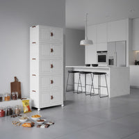 Foldable Storage Cabinet Space-Saving Installation Storage Rack Large Capacity Foldable Cabinet for Students, Apartment, Dorm Room