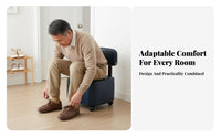360° Swivel Wheels Padded Caster Chair with Backrest Easy to Clean Wheeled Stool with Backrest Scratch Resistant Mobile Seat High Load Capacity for Seniors, Children, Homemakers, Entryway, Living Room, Bedroom, Office