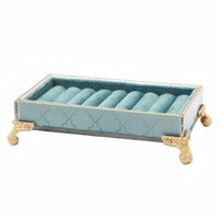 Peacock Blue Jewelry Holder Great Gift Idea Vintage Jewelry Stand Multi-Function Necklace Hanger Rack for Women, Vanity Table