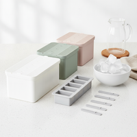 Food-Grade Silicone Ice Pop Molds with Press-Type Ice Cube Tray