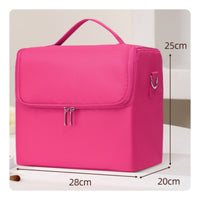 Large Capacity Multilayer Cosmetic Case Multi-Compartment Portable Makeup Organizer Easy to Organize Portable Makeup Box Lightweight for Nail Technicians, Eyelash Artists, Salon, Outdoor Use