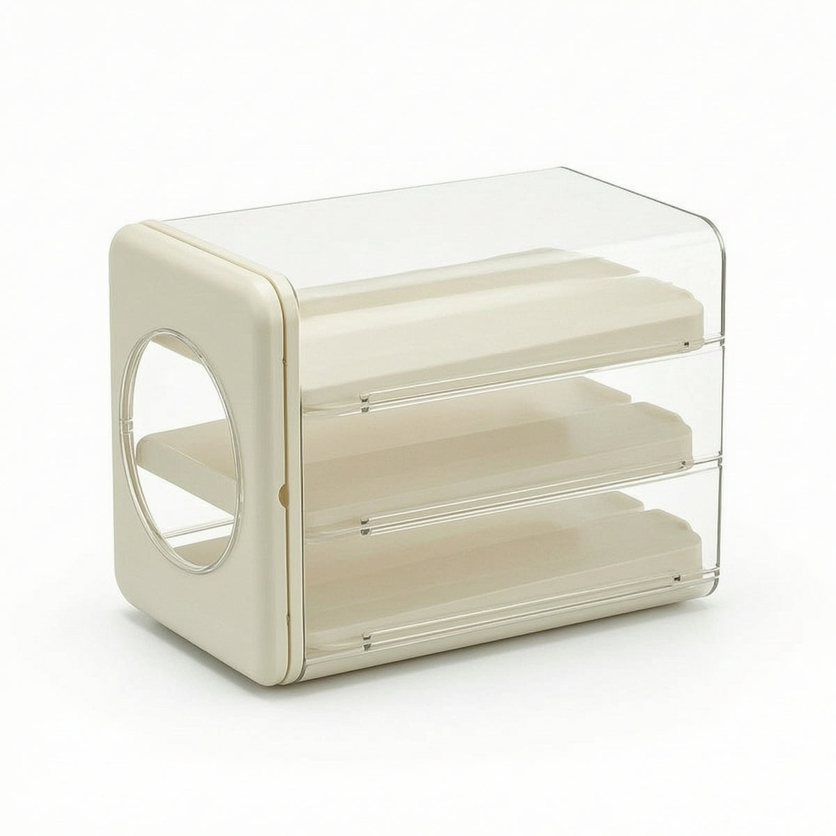 Egg Dispenser with Rolling Trays Clear Tray Food-Grade for Kitchen
