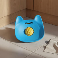Interactive Design Spherical Lick Bowl Safe Silicone Slow Feeder Ball Bowl