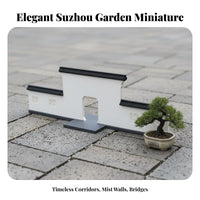 Suzhou Garden Fence Model DIY Assembly Micro Landscape Railing Model STEAM Education Chinese Design Miniature Fence for Hobbyists, Students, Dioramas