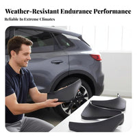 4 Pieces Car Mud Flaps Flexible Material Mud Flaps Vehicle Mudguards Wear Resistant Front Rear Wheel Arch Guards Easy