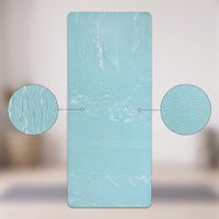 Non Slip Exercise Mat Double-Sided Textured Exercise Mat Cushioned Recycled for Home Gym