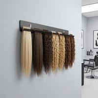 Strand Attachment Organizer Wall-Mounted Strand Attachment Holder Stainless Steel Display Rack for Hairstylists, Salons, Styling Stations