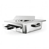 Fitted Lid Rice Noodle Steamer Black Side Handles Rice Noodle Roll Steamer Rectangular Cheung Fun Maker Compact
