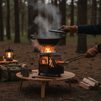 Outdoor Portable Wood Burning Stove with Gasification Technology for Camping and Patio
