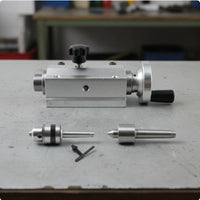 small Lathe Tailstock Set Smooth Rotation Mini Lathe Tailstock Assembly High Precision Machine Tool Accessory for Metalworking