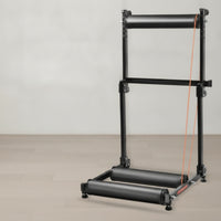 Portable Cycle Roller Exercise Equipment with Adjustable Distance Space-Saving Cycle Roller Exercise Equipment Stable Smooth for Riders