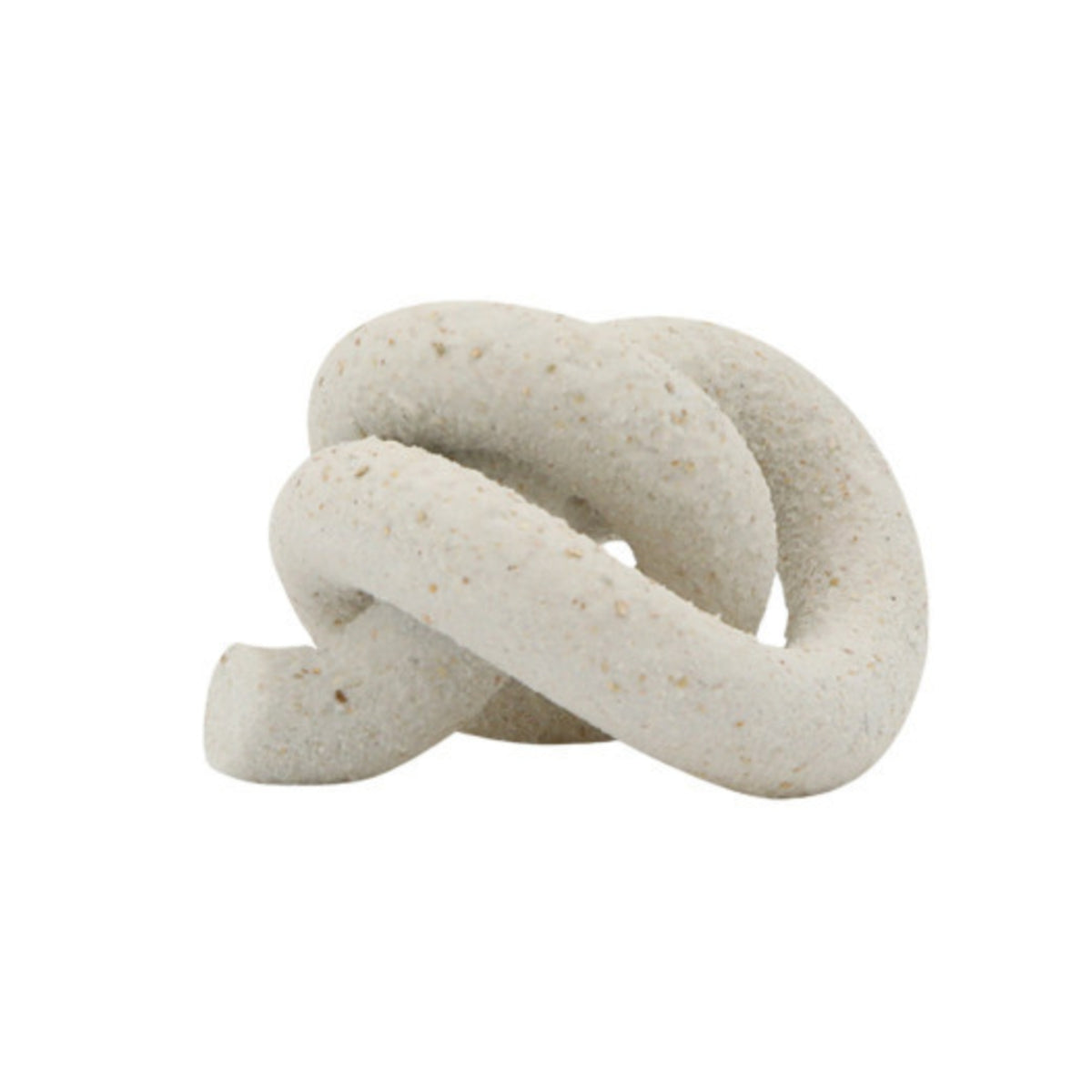 Sculpture with Knot Form Speckled Knot Ornament Minimalist for Shelf Styling