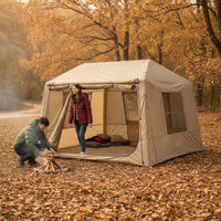 Spacious Inflatable House Tent Breathable Inflatable Camping Tent Roomy Long-Lasting for Families, Backyard