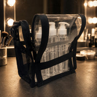 Cosmetic Organizer Bag Transparent Makeup Organizer with Strap Easy to Spotless Clear Makeup Bag for Journeyers
