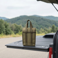 Camping Cooker Bag with Handles Shielded Gas Bottle Carrier Structured Heating Cylinder Bottle Storage Case for Camping, Backpackers, Picnics