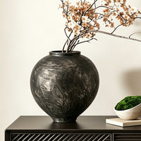 Retro Round-Belly Vase for Home Decor