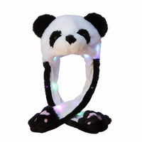 Moving Ear Hat Parent-Child Style Soft Hat with Moving Ears Entertaining Present Novelty Headwear for Kids, Girls, Parties, Costume Events